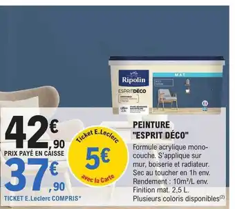 E.Leclerc Brico Peinture offre