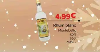 Coccinelle Supermarché Rhum blanc montebello offre