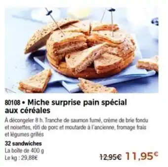 Thiriet Miche surprise pain spécial aux céréales offre