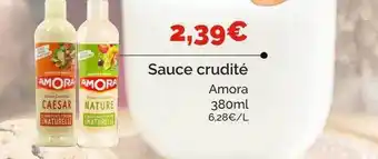 Coccinelle Supermarché Sauce crudité amora offre