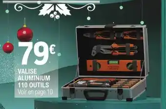 E.Leclerc Brico Valise aluminium 110 outils offre
