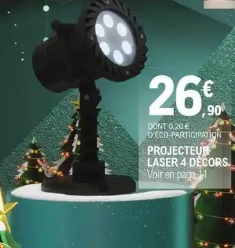 E.Leclerc Brico Projecteur laser 4 décors offre