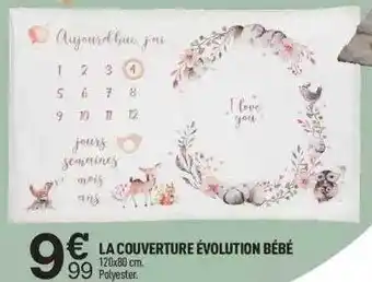 Centrakor La couverture évolution bébé offre