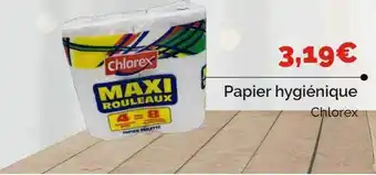 Coccinelle Supermarché Papier hygiénique chlorex offre