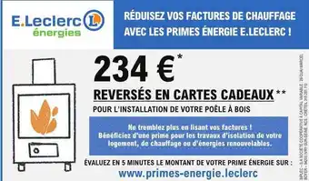 E.Leclerc Brico E.leclerc énergies offre