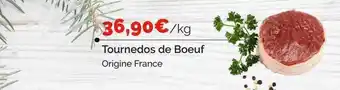 Coccinelle Supermarché Tournedos de boeuf offre