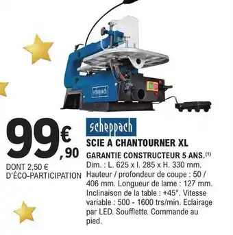 E.Leclerc Brico Scie à chantourner xl scheppach offre