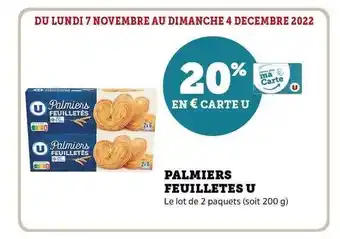 Palmiers feuilletés u