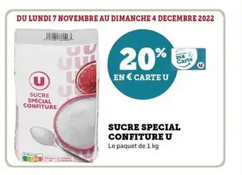 Hyper U Sucre spécial confiture u offre