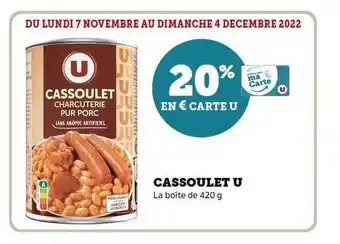 Hyper U Cassoulet u offre