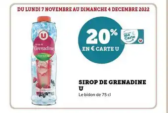 Sirop de grenadine u