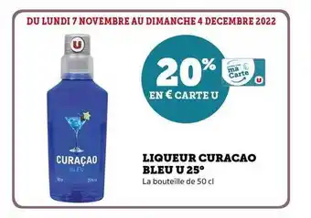 Liqueur curacao bleu u 25°