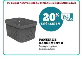 Hyper U Panier de rangement u offre
