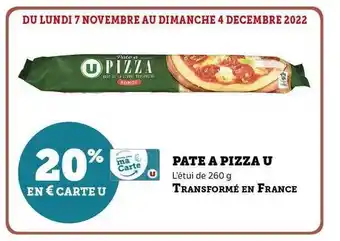 Hyper U Pâte à pizza u offre
