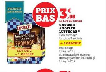 Hyper U Gnocchi à poêler lustucru offre