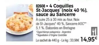 Thiriet 4 Coquilles st-jacques offre