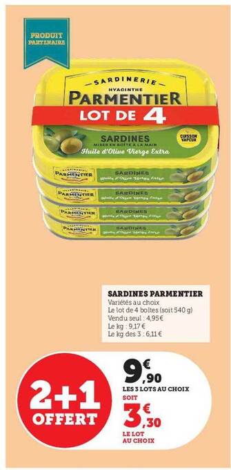 Hyper U Sardines parmentier offre