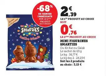 Hyper U Mini figurines smarties offre