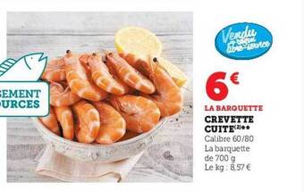 Hyper U Crevette cuite offre