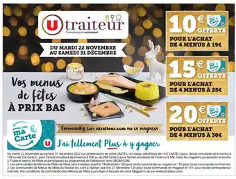 Hyper U U traiteur offre