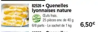Thiriet Quenelles iyonnaises nature offre