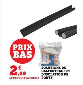 Hyper U Solutions de calfeutrage et d'isolation de porte offre