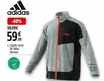 Intersport Coupe-vent de trail homme adidas offre