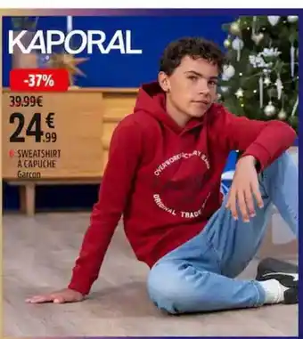 Intersport Sweatshirt à capuche garçon kaporal offre
