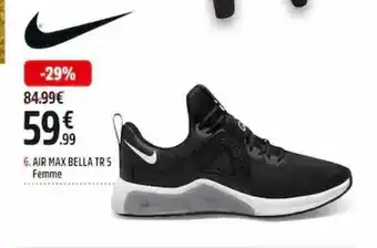 Intersport Air max bella tr 5 femme nike offre