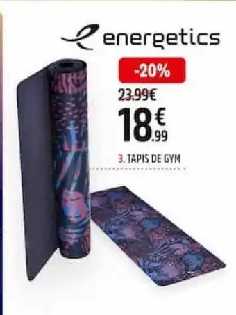 Intersport Tapis de gym energetics offre