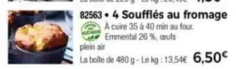 Thiriet 4 Soufflés au fromage offre