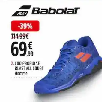 Intersport Cud propulse blast all court homme babolat offre