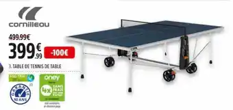 Intersport Table de tennis de table cornilleau offre