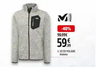 Intersport Veste polaire homme millet offre