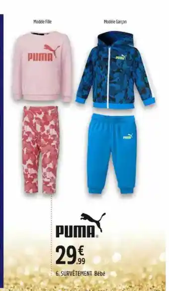 Intersport Survêtement bébé puma offre