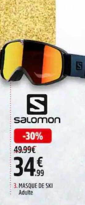 Intersport Masque de ski adulte salomon offre