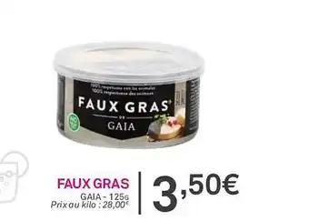 Faux gras gaia