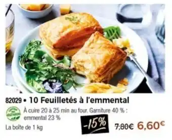 Thiriet 10 Feuilletés à l'emmental offre