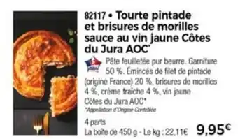 Thiriet Tourte pintade et brisures de morilles offre