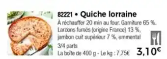 Thiriet Quiche lorraine offre