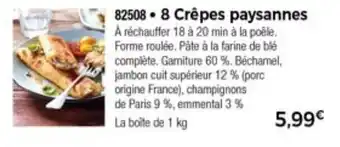 Thiriet 8 Crêpes paysannes offre