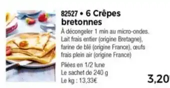 Thiriet 2 Crêpes bretonnes offre