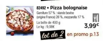 Thiriet Pizza bolognaise offre