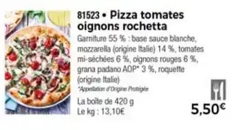 Thiriet Pizza tomates oignons rochetta offre