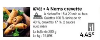Thiriet 4 Nems crevette offre