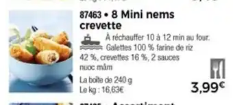 Thiriet 8 Mini nems crevette offre