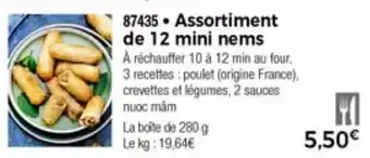 Thiriet Assortiment de 12 mini nems offre