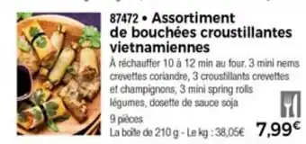 Thiriet Assortiment de bouchées croustillantes vietnamiennes offre