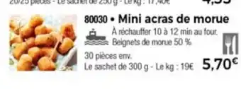 Thiriet Mini acras de morue offre