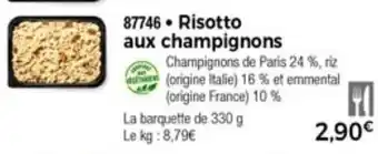 Thiriet Risotto aux champignons offre